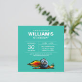 Invitation d'anniversaire de Rocket Snail (Debout devant)