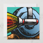 Invitation d'anniversaire de Rocket Snail (Dos)