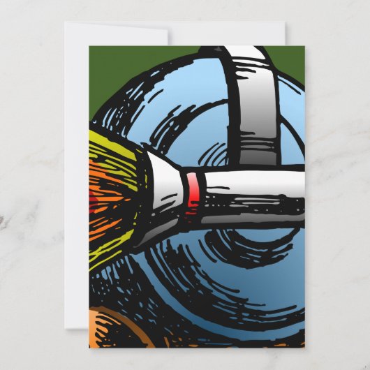 Invitation d'anniversaire de Rocket Snail (Dos)