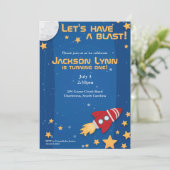Invitation d'anniversaire de Rocketship (Debout devant)