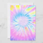 Invitation d'anniversaire de roller au néon (Dos)