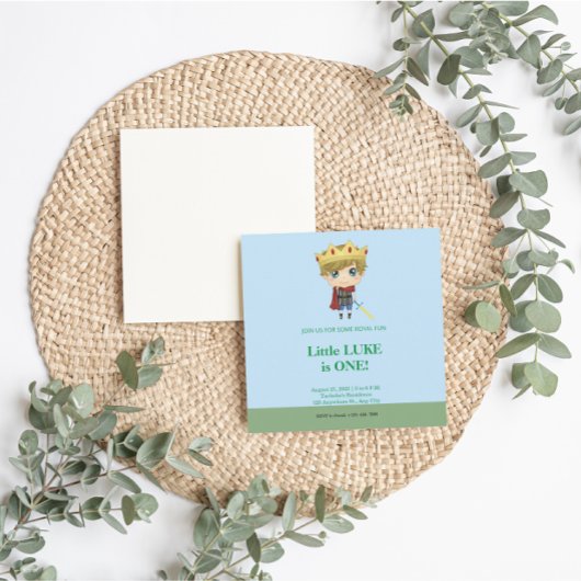 Invitation d'anniversaire de Royal Prince