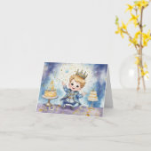 Invitation d'anniversaire de Royal Prince (Fleur jaune)