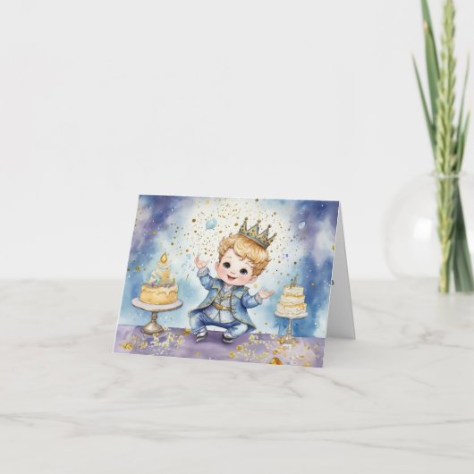 Invitation d'anniversaire de Royal Prince (Devant)