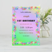 invitation d'anniversaire de rue de sésame personn (Debout devant)