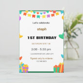 invitation d'anniversaire de rue de sésame personn (Debout devant)