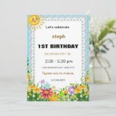 invitation d'anniversaire de rue de sésame personn (Debout devant)