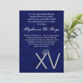 invitation d'anniversaire de Saphir Quinceanera du (Debout devant)