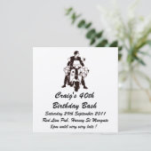 invitation d'anniversaire de Scooter Boy sur mesur (Debout devant)