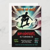 Invitation d'anniversaire de Scooter pour garçons (Devant / Derrière)