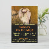 Invitation d'anniversaire de serpent (Debout devant)