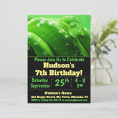 Invitation d'anniversaire de serpent (Debout devant)