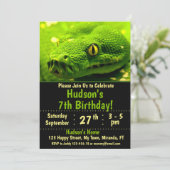 Invitation d'anniversaire de serpent (Debout devant)