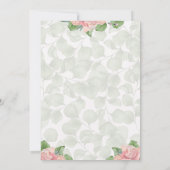 Invitation d'anniversaire de serpent fille (Dos)