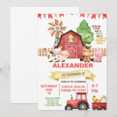 Invitation d'anniversaire de sexe neutre pour les  (Devant / Derrière)