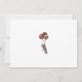 Invitation d'anniversaire de Silly SOCK MONKEY (ph (Dos)