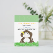 Invitation d'anniversaire de singe idiot (Debout devant)