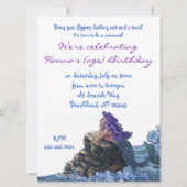 Invitation d'anniversaire de sirène (Dos)