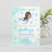 Invitation d'anniversaire de Sirène (Debout devant)