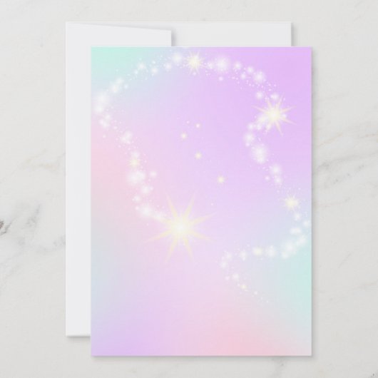 Invitation d'anniversaire de Sirène (Dos)