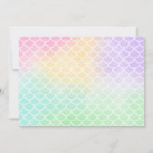 Invitation d'anniversaire de Sirène (Dos)