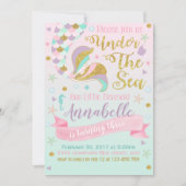 Invitation d'anniversaire de Sirène (Devant)