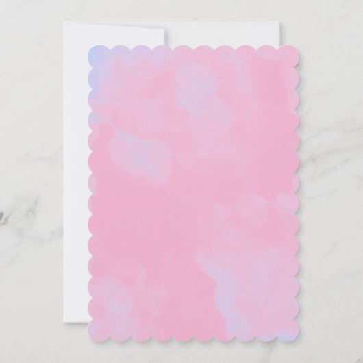 Invitation d'anniversaire de Sirène (Dos)