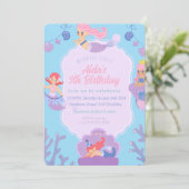 Invitation d'anniversaire de Sirène (Debout devant)