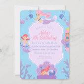 Invitation d'anniversaire de Sirène (Devant)