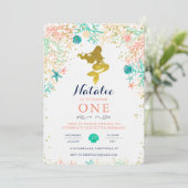 Invitation d'anniversaire de Sirène (Debout devant)