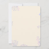 Invitation d'anniversaire de sirène de fille minim (Dos)