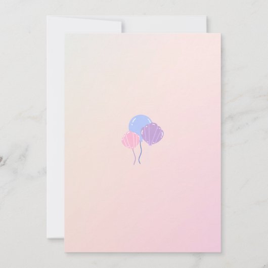 Invitation d'anniversaire de Sirène modifiable (Dos)