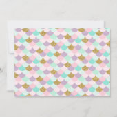 Invitation D'Anniversaire De Sirène Sous La Fête D (Dos)