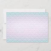 Invitation D'Anniversaire De Sirène Sous La Fête D (Dos)