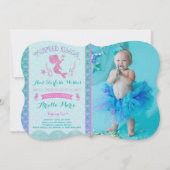 Invitation D'Anniversaire De Sirène Sous La Fête D (Devant)