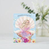 Invitation d'anniversaire de sirène sous la mer (Debout devant)