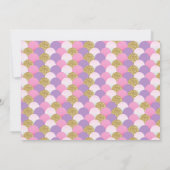 Invitation d'anniversaire de sirène sous la partie (Dos)