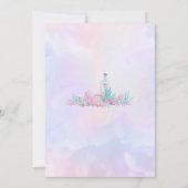 Invitation d'anniversaire de sirène sous la Sea Gi (Dos)