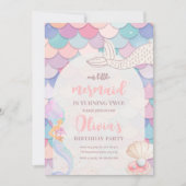 Invitation D'Anniversaire De Sirène, Sous L'Annive (Devant)