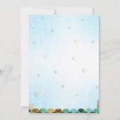 Invitation d'anniversaire de sirène Sous l'invitat (Dos)