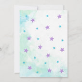 Invitation d'anniversaire de Sirène Turquoise et v (Dos)