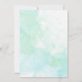 Invitation d'anniversaire de Sirène Turquoise et v (Dos)