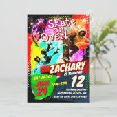 Invitation d'anniversaire de skate (Debout devant)