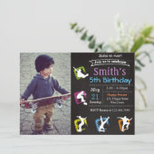 Invitation d'anniversaire de skateboard (Debout devant)
