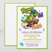Invitation d'anniversaire de skateboard Freestyle (Devant / Derrière)