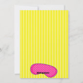 Invitation d'anniversaire de Sleepover de sac de (Dos)