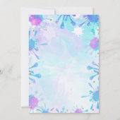 Invitation d'anniversaire de slime mignon (Dos)