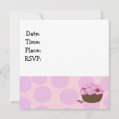 Invitation d'anniversaire de Smartie Cupcake (Dos)