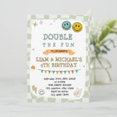 Invitation d'anniversaire de Smile (Debout devant)