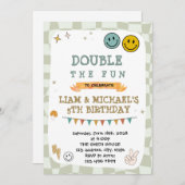 Invitation d'anniversaire de Smile (Devant / Derrière)